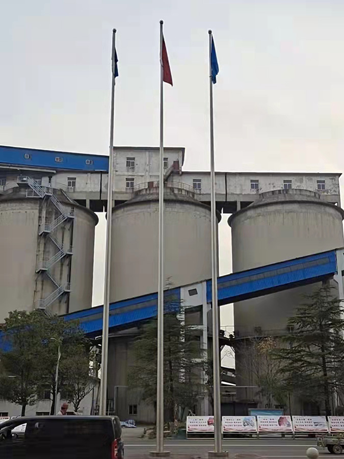 淮北煤矿18米电动锥形旗杆