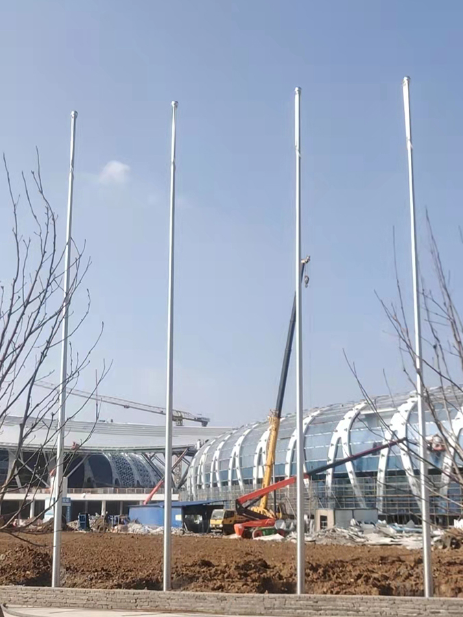 滁州奥体中心12米锥形旗杆