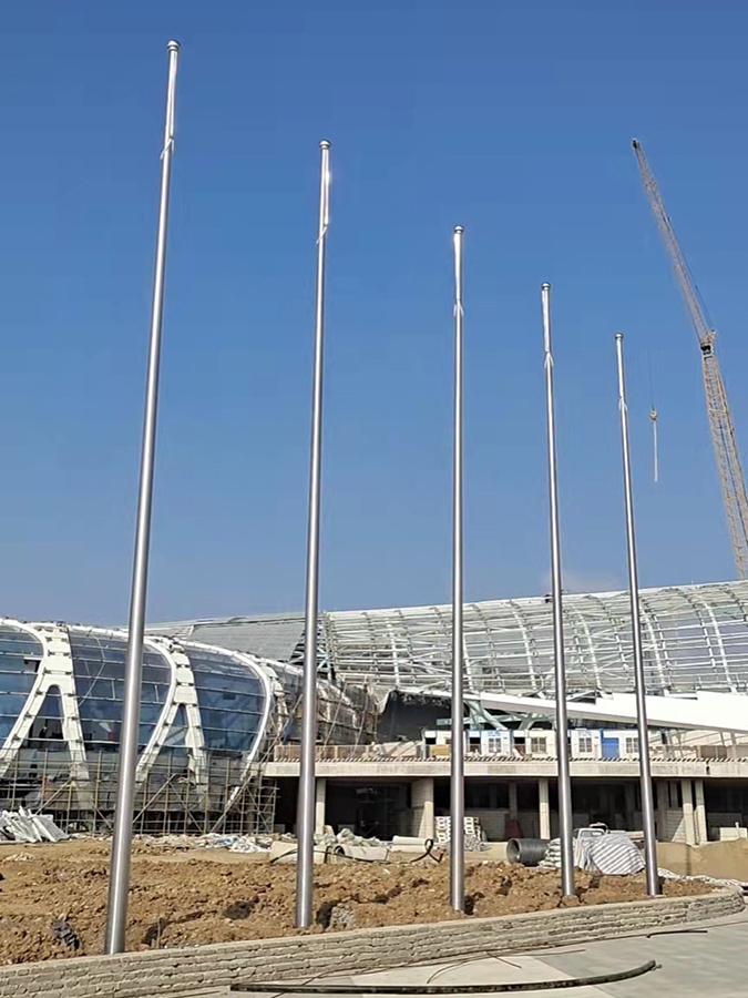 滁州奥体中心12米锥形旗杆