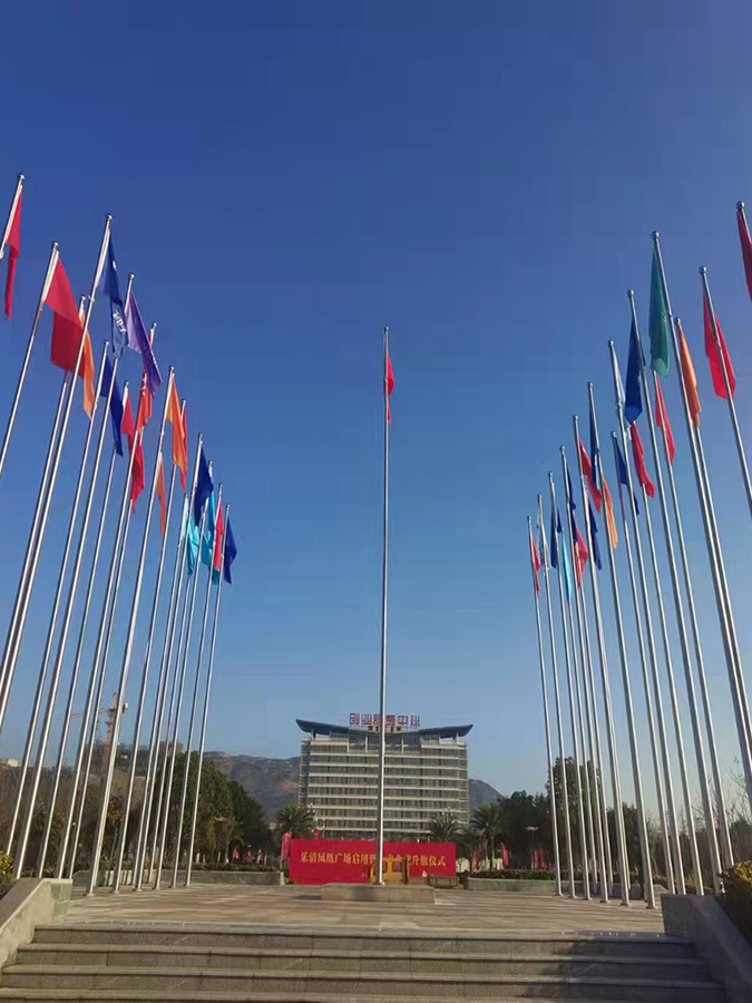 创业服务中心35支锥形旗杆